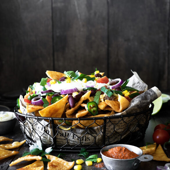 Loaded Nachos | Hausgemachte Tortilla Chips