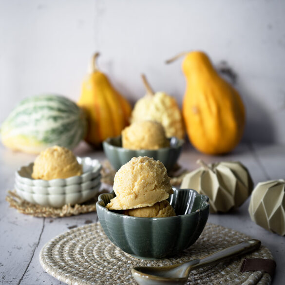 Pumpkin Spice Vanilla Ice Cream | Kürbis Eis