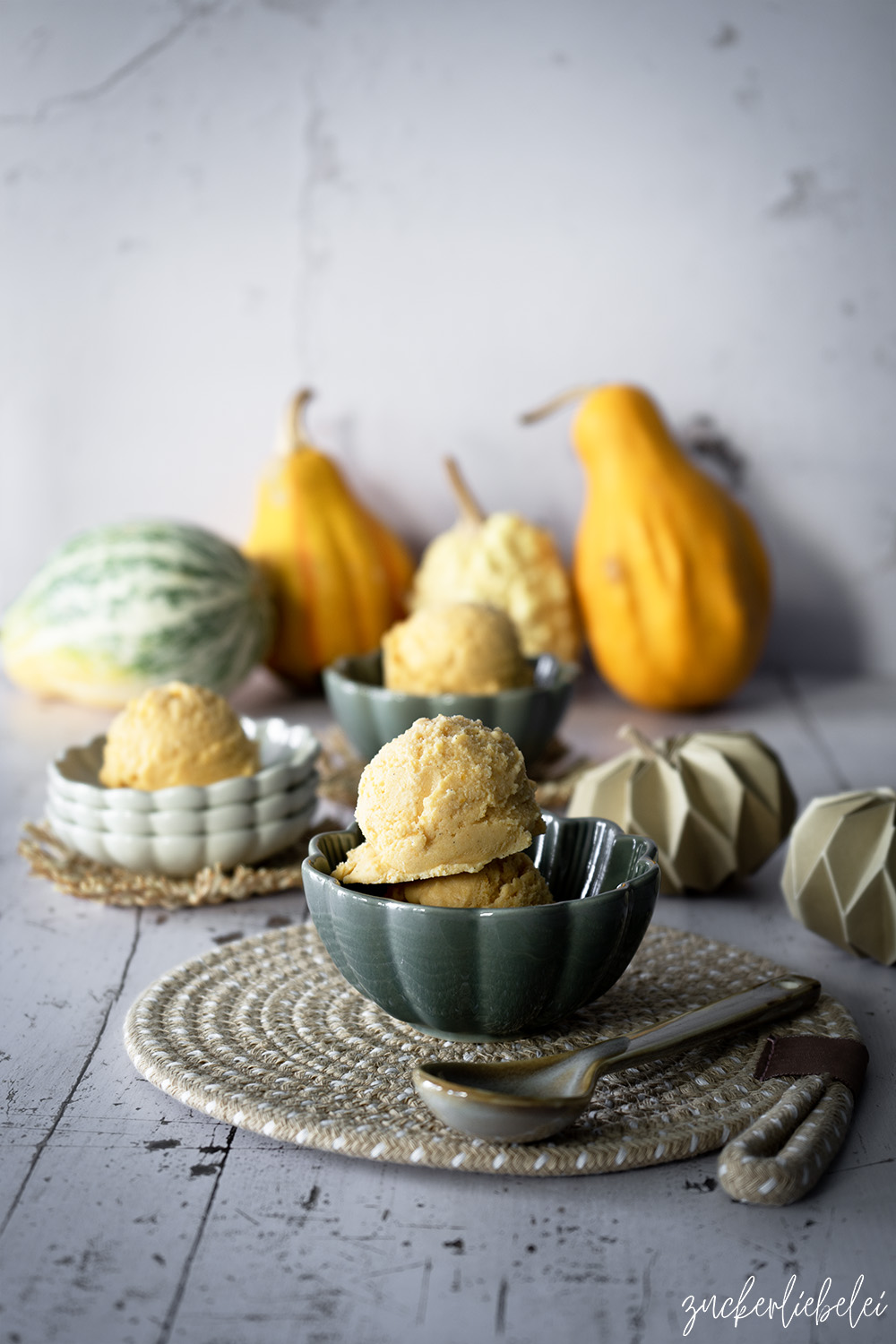 Pumpkin Spice Vanilla Ice Cream | Kürbis Eis