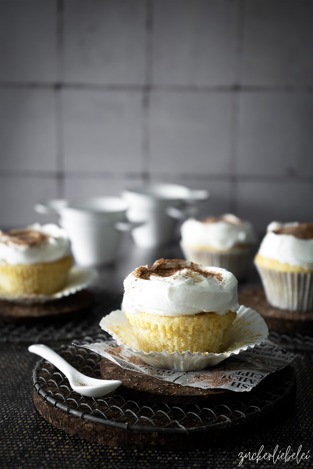 Vanille Latte Macchiato Cupcakes mit Milchcreme