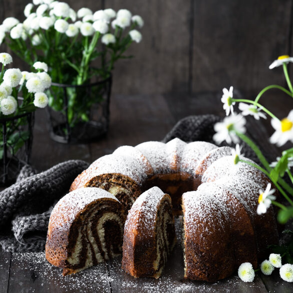 Zebra Gugelhupf | einfacher Rührkuchen