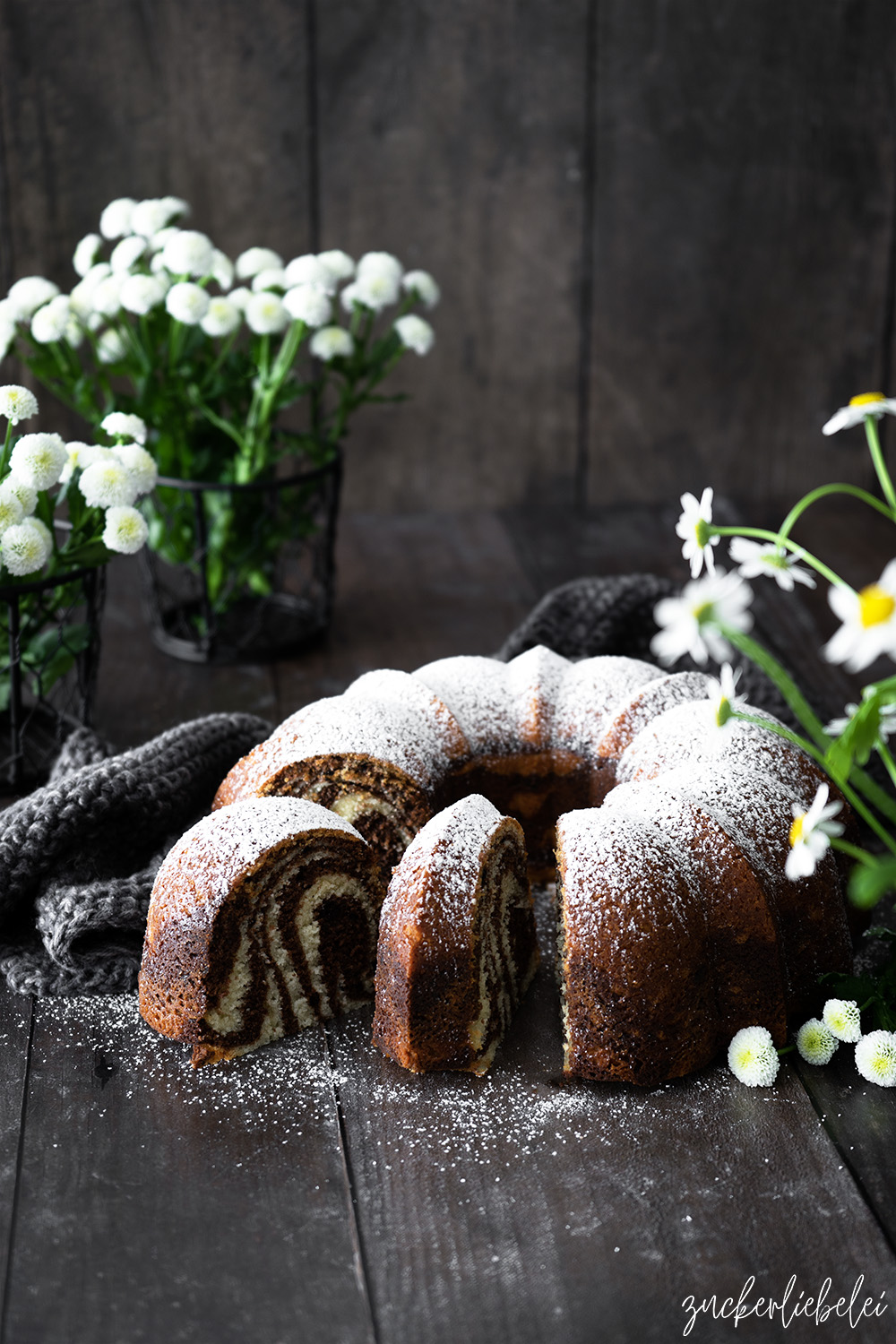 Zebra Gugelhupf | einfacher Rührkuchen